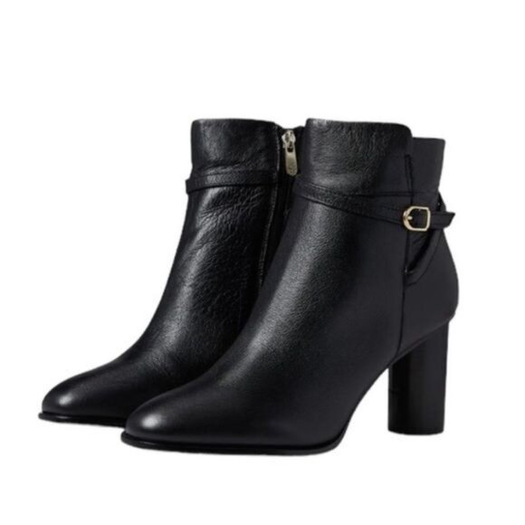 Draper James Leather Tegan Dress Boot Black with Buckle Size 10 NWT - Picture 15 of 15